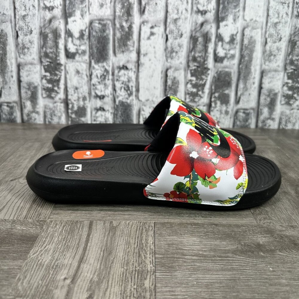 Nike Victori One Women Size 11 CN9676-102 Floral Casual Slide